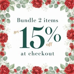 15% Off 2 Items Bundled-Please share
